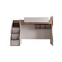 Hanah Home Litera Milano Crema y Marrón
